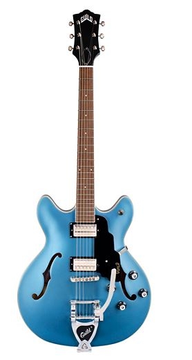 Guild Starfire I DC with Guild Vibrato Tailpiece Semi-Hollow Electric Guitar Pelham Blue