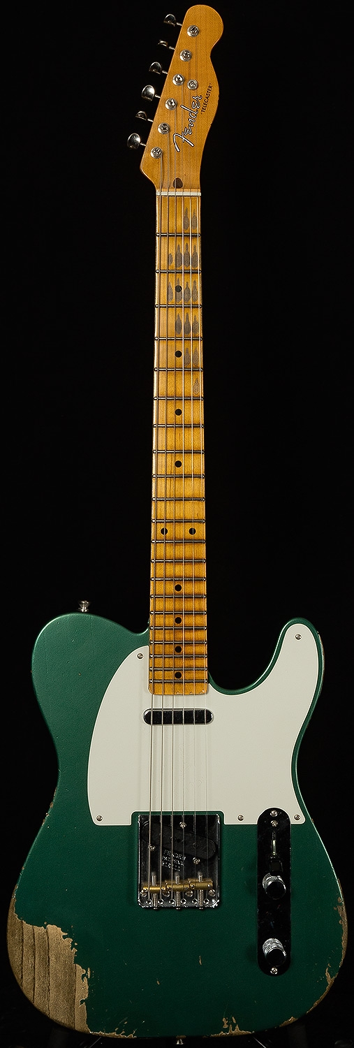 Fender Custom Shop Dealer Select Wildwood 10 55 Telecaster Heavy Relic - Faded Sherwood Green Metallic