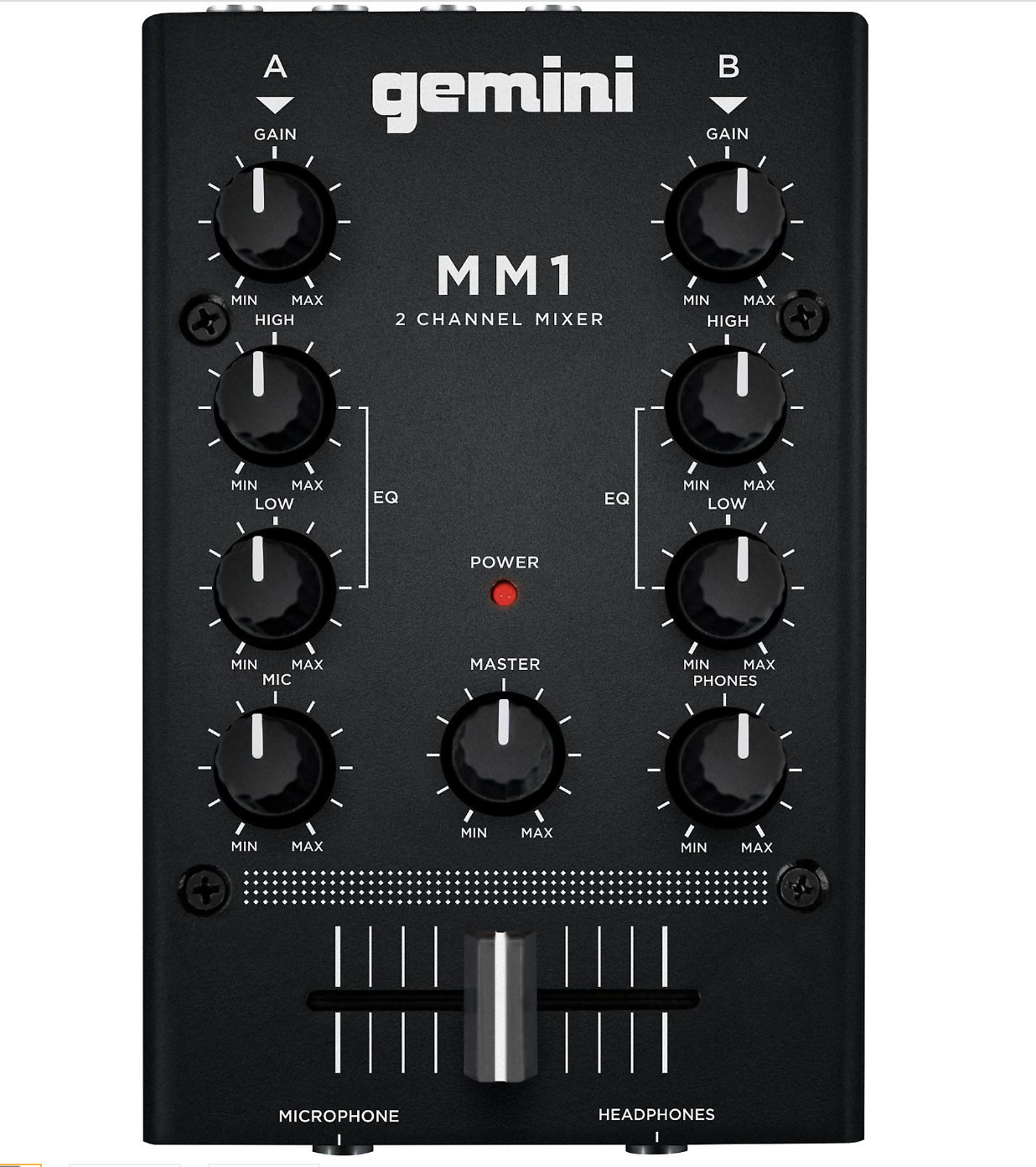 Gemini MM1 2 Channel Audio Mixer