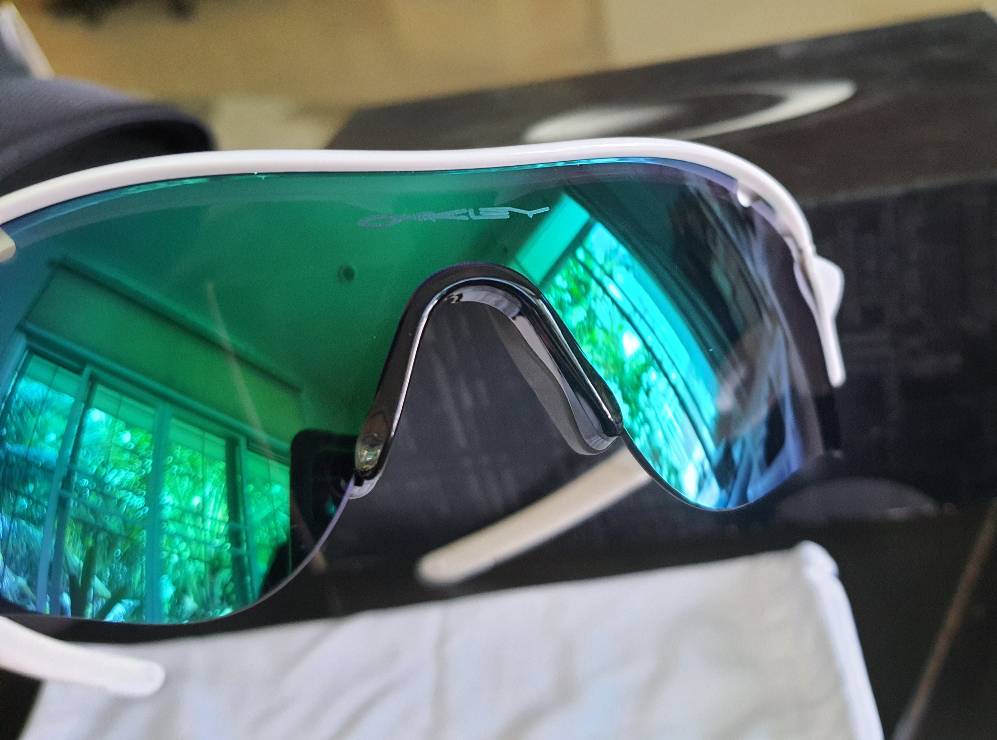 Oakley Radarlock Path Vented VR28 Polished White/Jade Iridium 0091818122