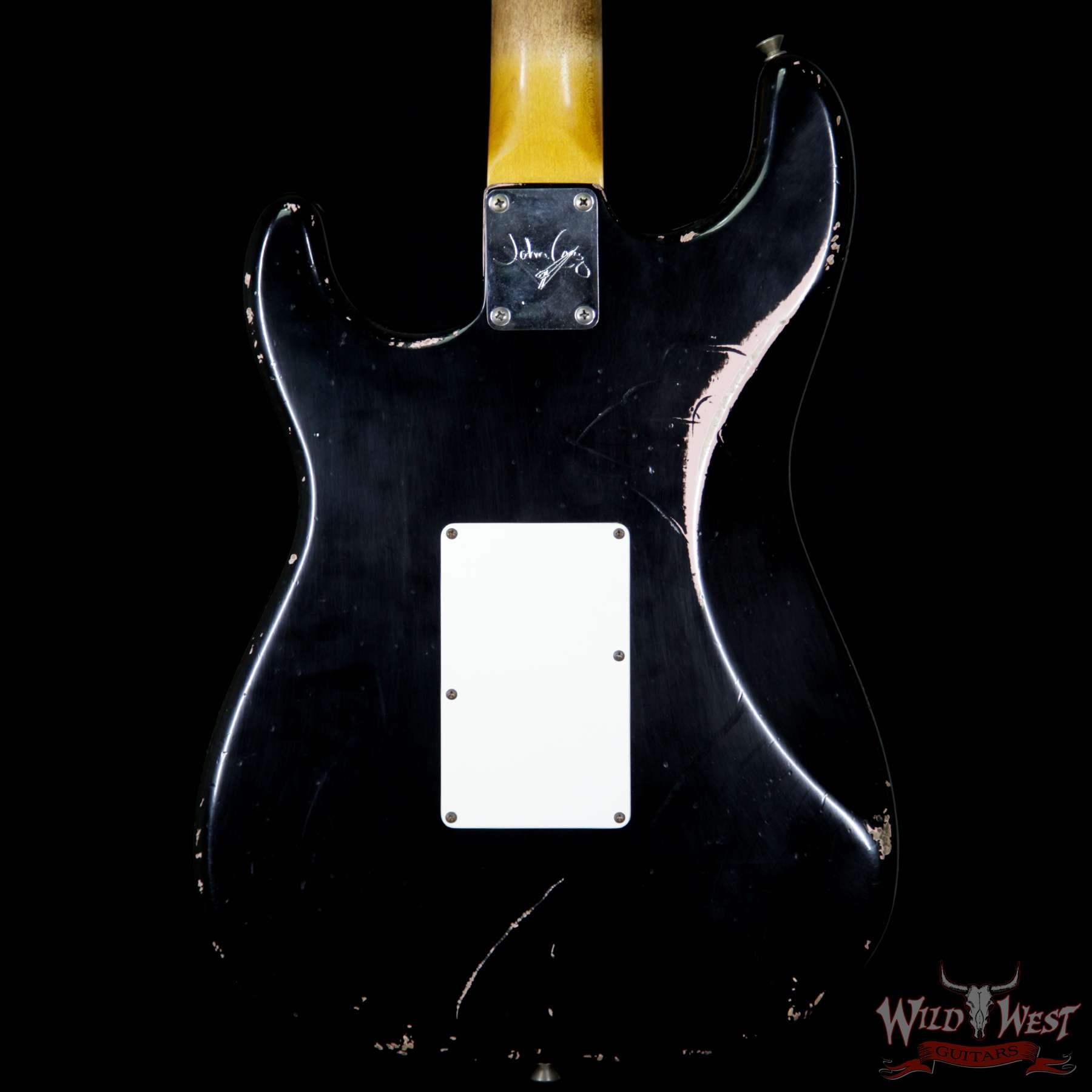 Fender Custom Shop Masterbuilt 1966 Stratocaster Floyd Rose Relic Black Over Shell Pink by John Cruz