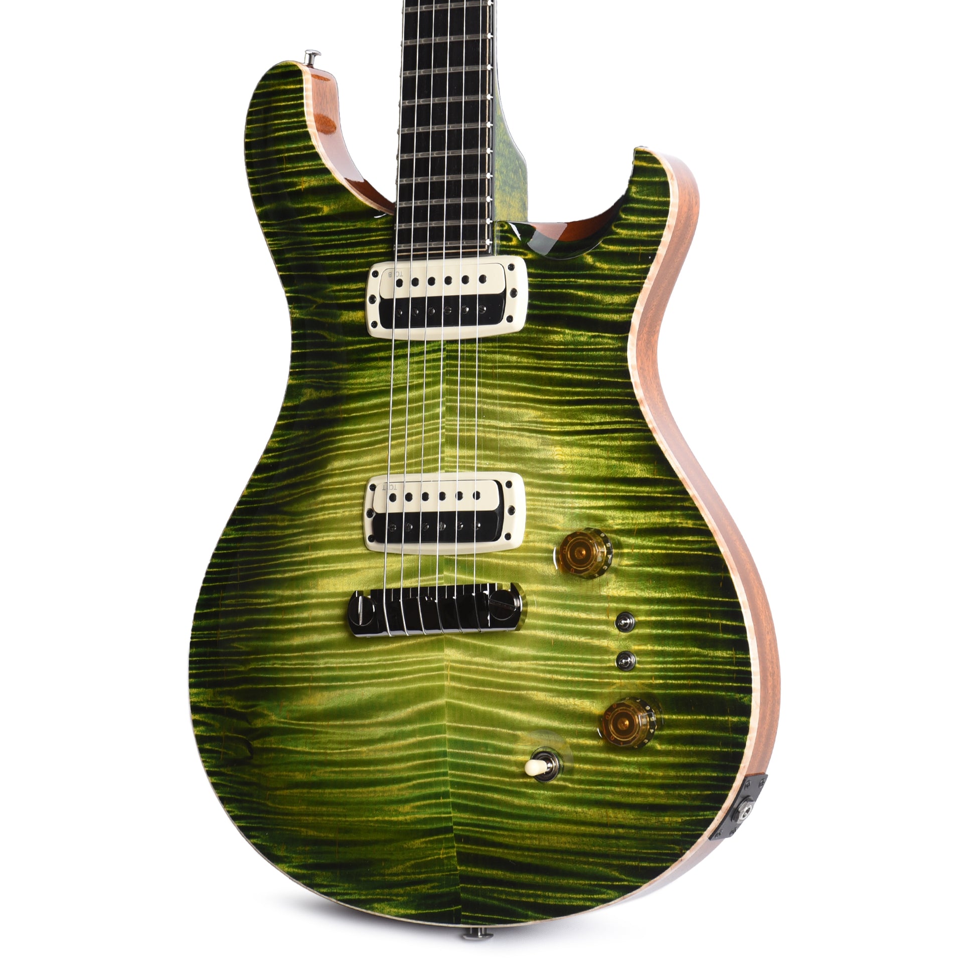 PRS Private Stock Paul's Guitar Curly Maple/African Mahogany Rainforest Glow w/Stained Neck/Fingerboard & Birds of a Feather Inlay
