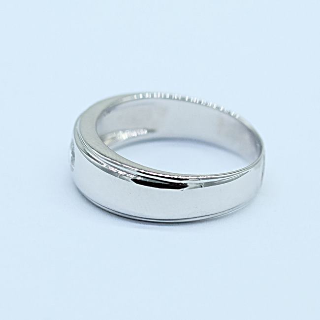 แหวนเพชรเม็ดเดี่ยว สำหรับสุภาพบุรุษ แหวนทอง18K