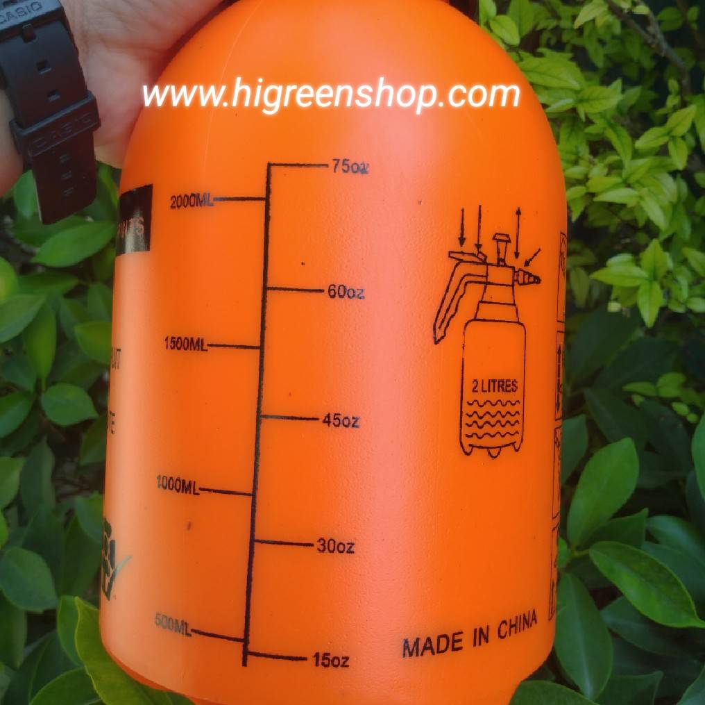 กระบอกฉีดน้ำแบบอัดลม ขนาด 2 ลิตร