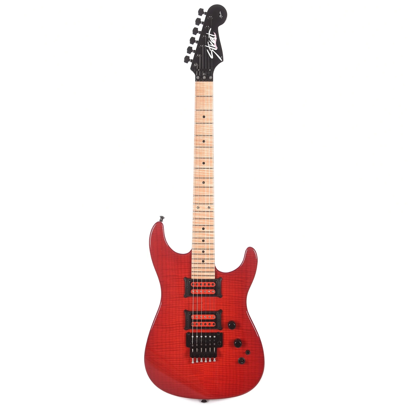 Fender Custom Shop 5A Flametop HM Stratocaster NOS Deep Trans Red Masterbuilt By John Cruz