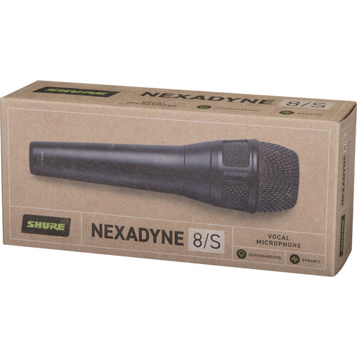 Shure Nexadyne 8/S Supercardioid Revonic Handheld Vocal Microphone (Black)