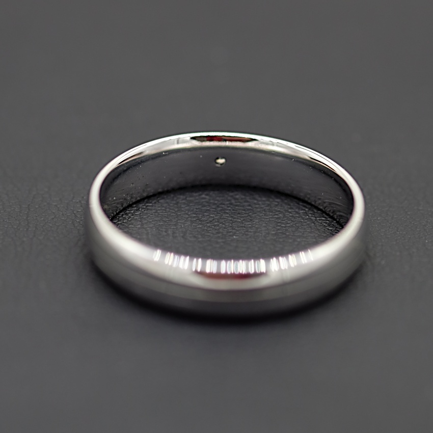 แหวนเพชรเม็ดเดี่ยวผู้ชาย เพชรไซส์3ตัง ตัวเรือนทองขาว9K รอบนิ้วใหญ่สวมใส่สบายครับ