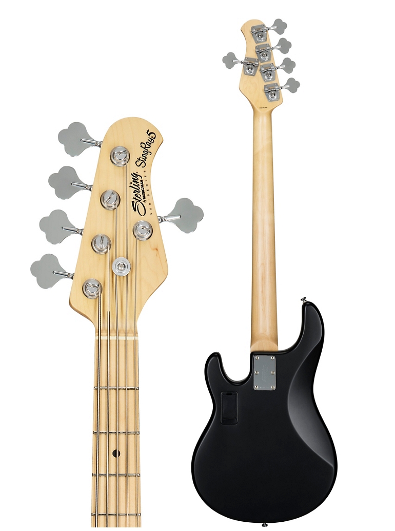 Sterling Music Man S.U.B. StingRay5 Maple Fingerboard 5-String Electric Bass Black,mint green,satin vintage sunburst