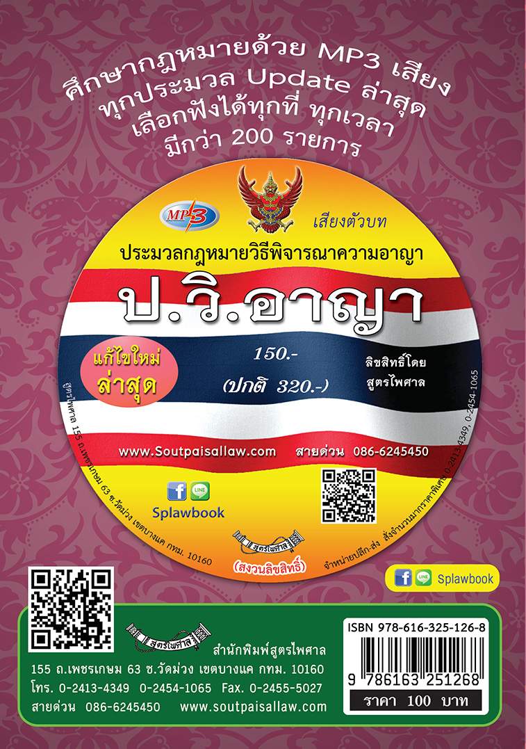 ประมวลกฎหมายวิธีพิจารณาความอาญา ฉบับจับประเด็น พร้อมฎีกา