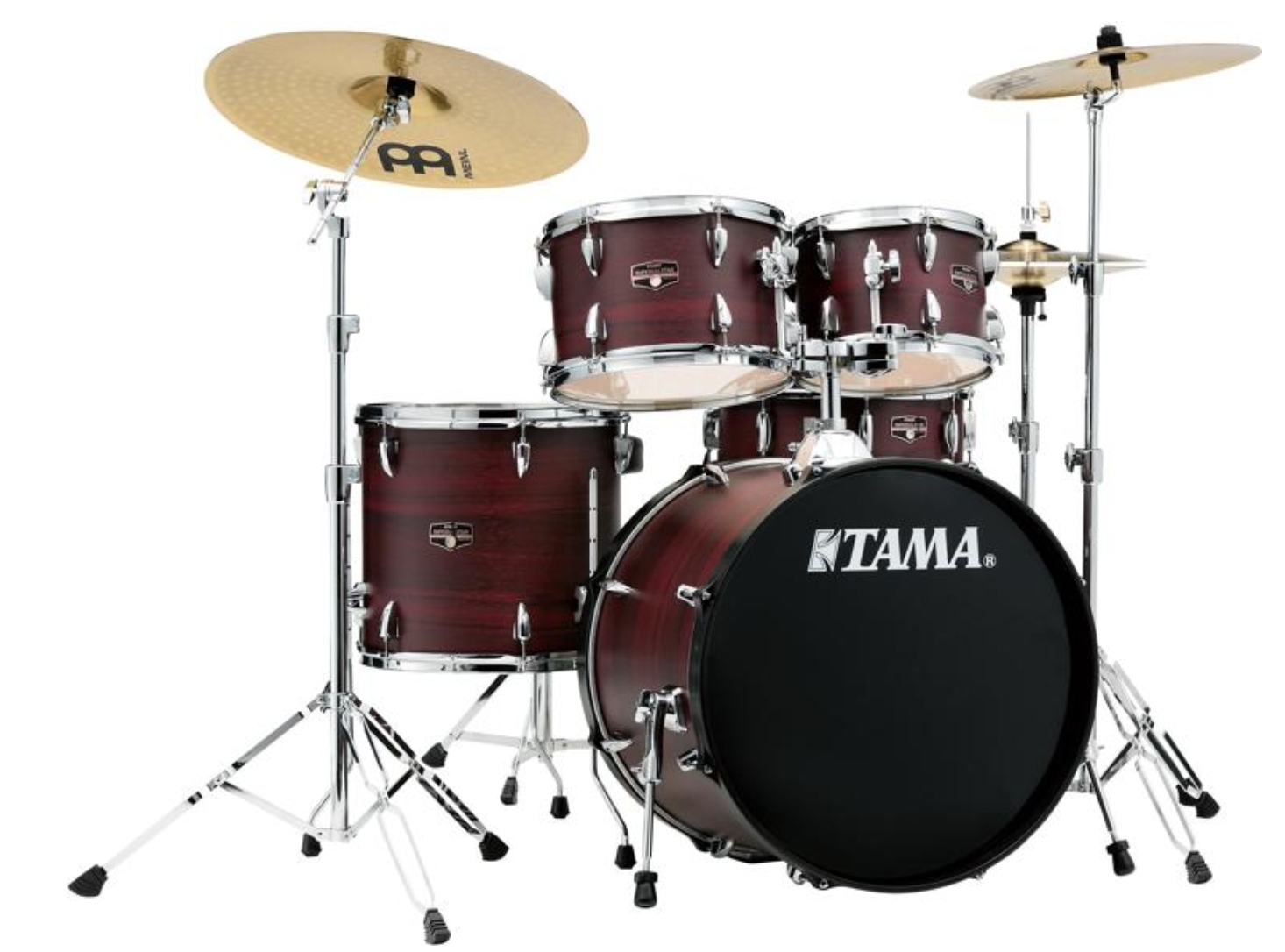 Tama Imperialstar IE50C 5-piece Complete Drum Set with Snare Drum and Meinl Cymbals