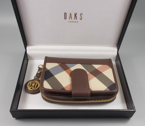 กระเป๋าสตางค์ DAKS-LONDON น้ำตาล ใหม่ แท้