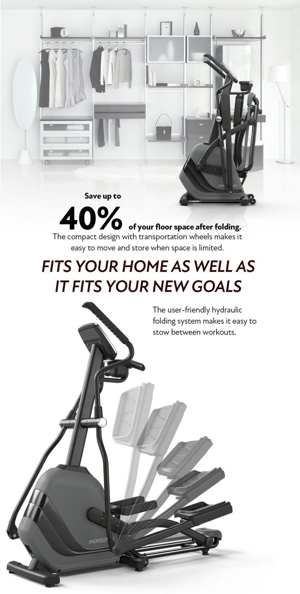 เครื่องเดินวงรี Horizon Elliptical Andes 5.1