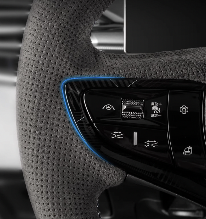 ที่หุ้มพวงมาลัยเคฟล่า ปลอกหุ้มพวงมาลัย หนังอคันทาร่า BYD Seal ราคาถูก