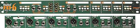 Radial Engineering JD6 6-Channel Rackmount Passive Direct Box