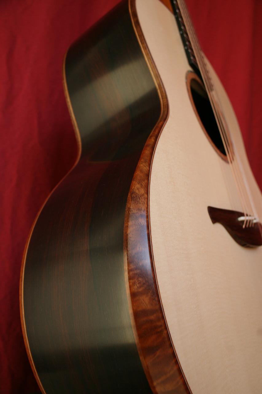 Lowden F50 Alpine Spruce and Madagsacar Rosewood - Koa Bevel