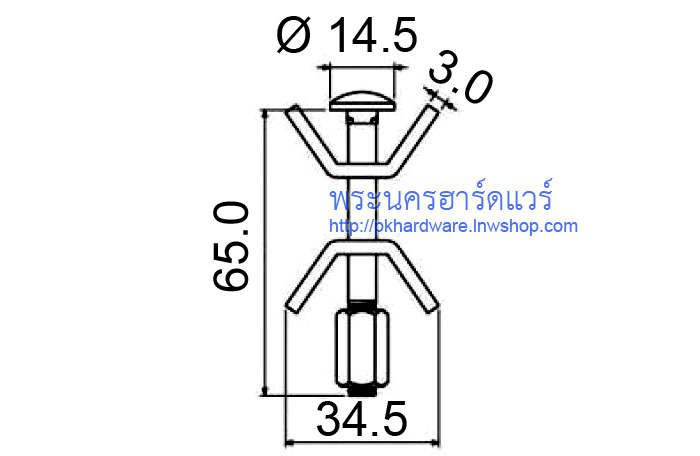 อุปกรณ์ยึดต่อแผ่นไม้ (เพลาะไม้) (บรรจุชุดละ 4 ตัว)