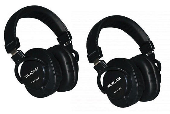 TASCAM TH-200X Pro Studio Headphones (2-Pack)