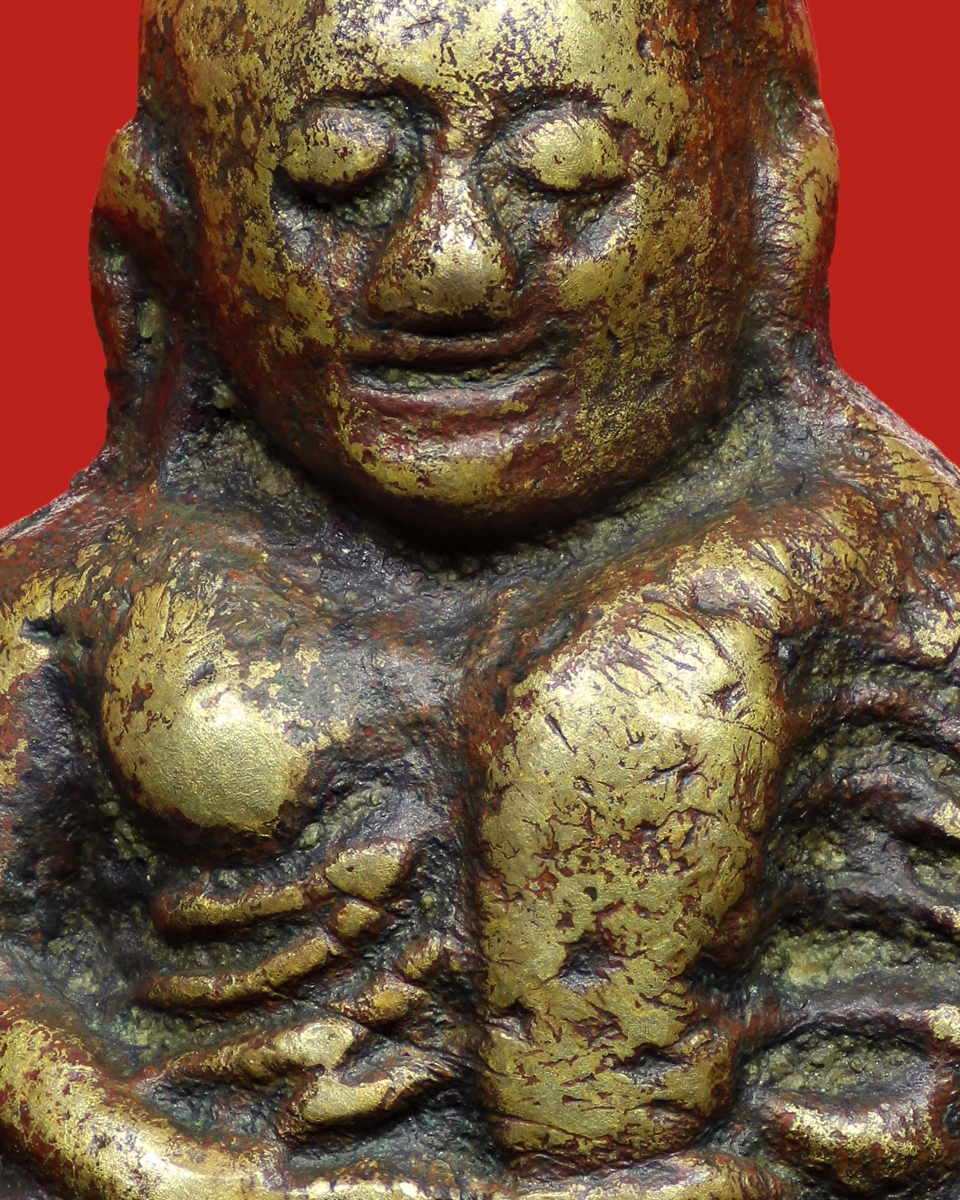 รูปหล่อหลวงพ่อเงิน วัดบางคลาน พิมพ์สี่ชาย จีวรคว่ำ (โชว์พระ)