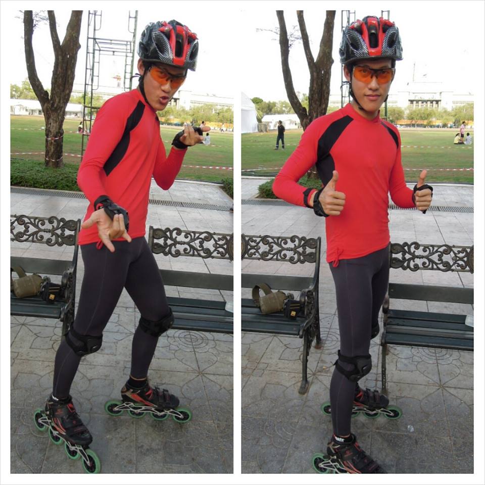 bike shirt สีแดง-ดำ