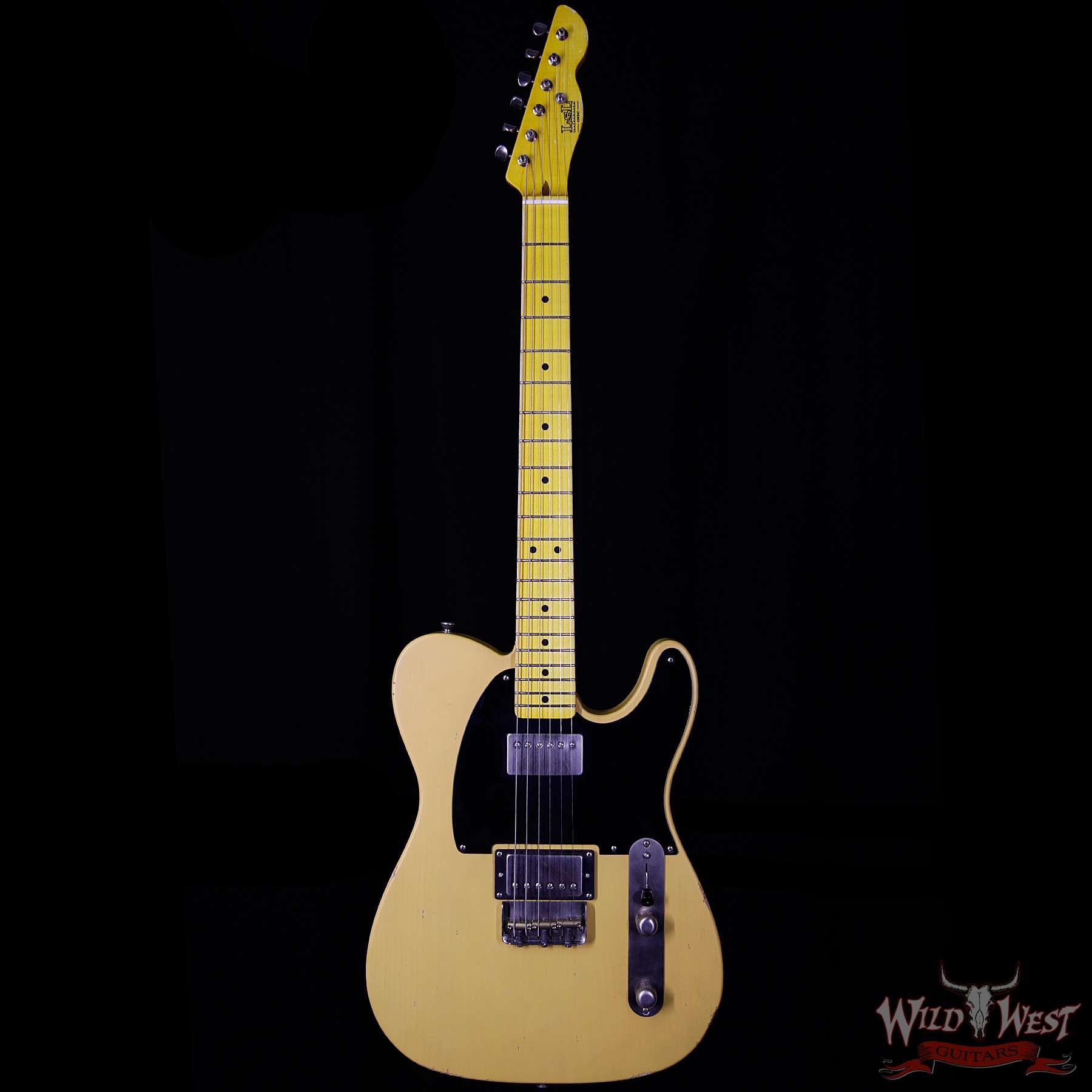 LsL One Series Bad Bone 2 HH Maple Fretboard Butterscotch Aged