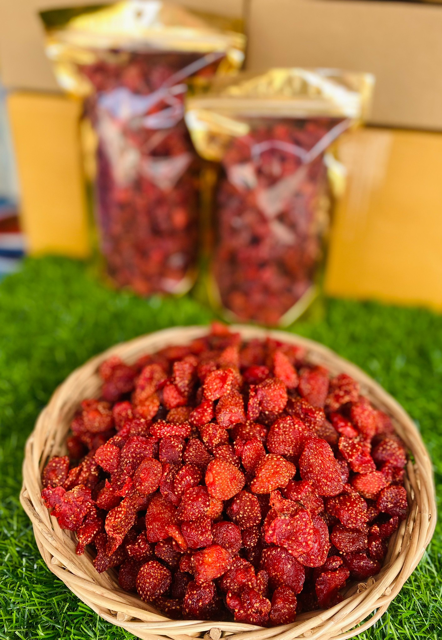 สตอเบอรี่อบแห้ง ผลไม่อบแห้ง