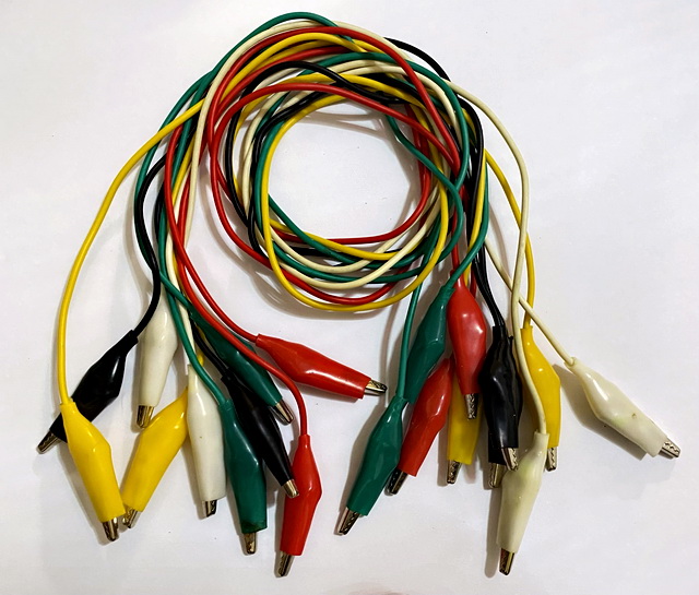 สายปากคีบ ปากจระเข้ สายทดสอบ วงจร Clips Test Cable (ปากคีบเบอร์ M)