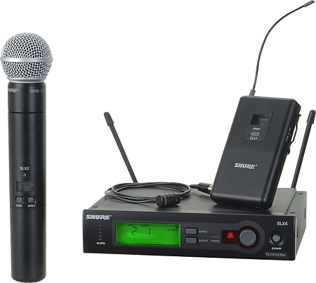 Shure SLX124/85/SM58 Dual System
