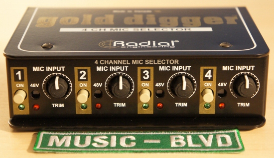 Radial Gold Digger 4-Channel Mic Selector