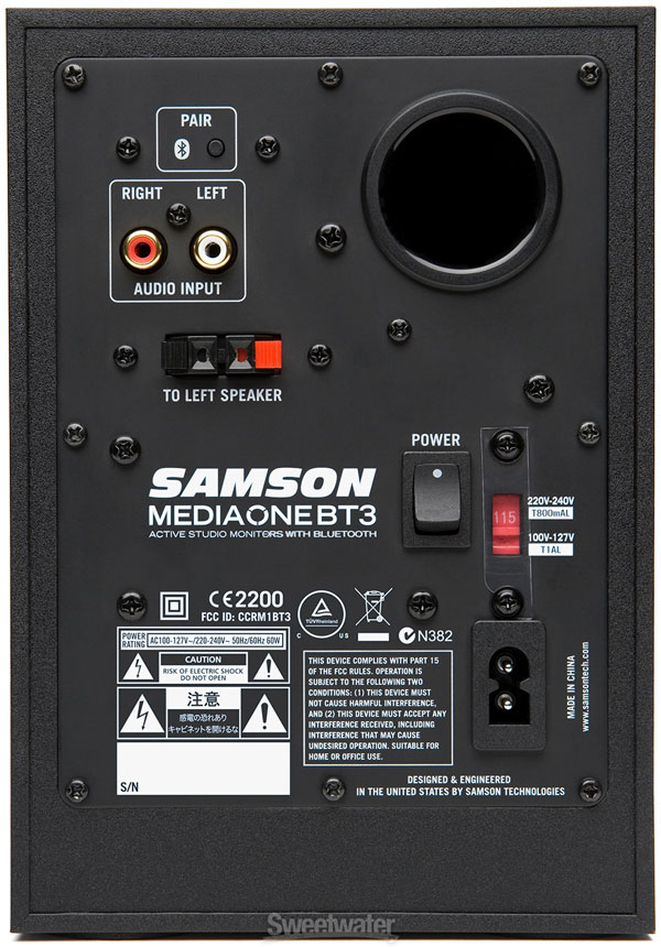 Samson MediaOne BT3 Active Bluetooth Monitors - Pair