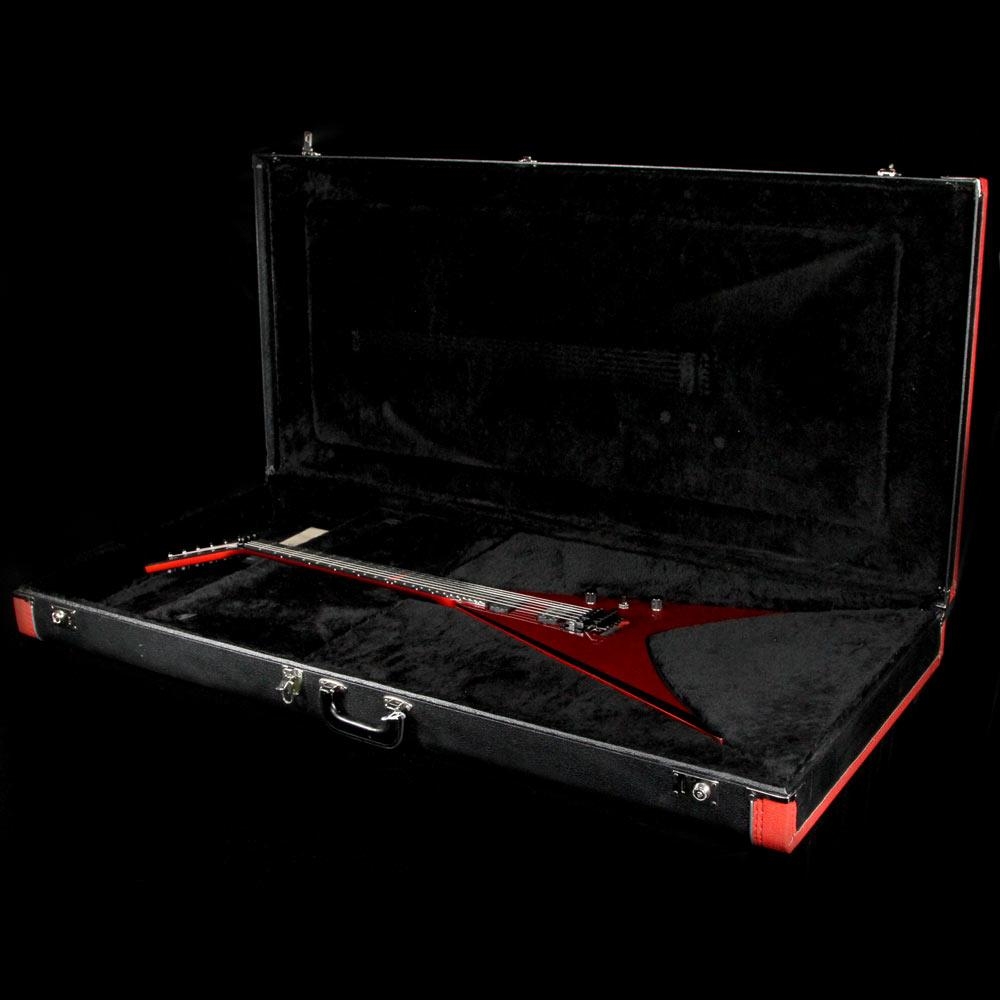 Jackson Custom Shop Double Rhoads Masterbuilt Mike Shannon - Red with Black Bevel