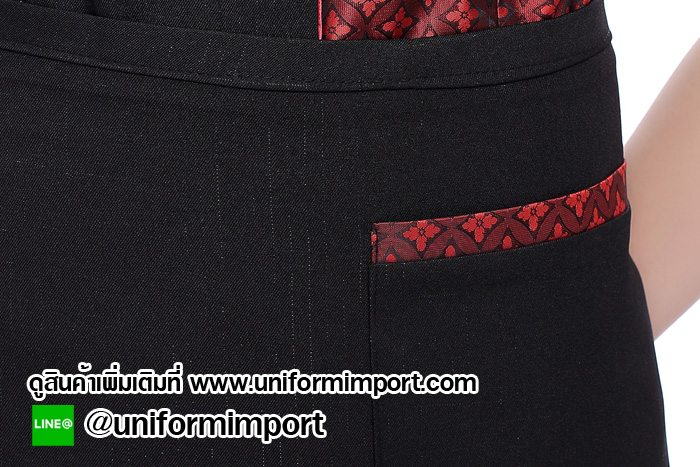 เสื้อพนักงานต้อนรับลายไทย