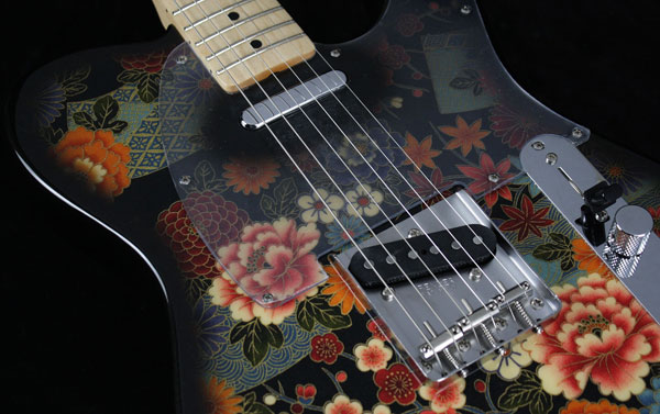 Fender Japan 69 Telecaster TL69-SPL Black Floral