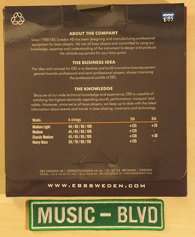 EBS TN CM5 Titanium Nickel Classic Medium 5 Bass Strings