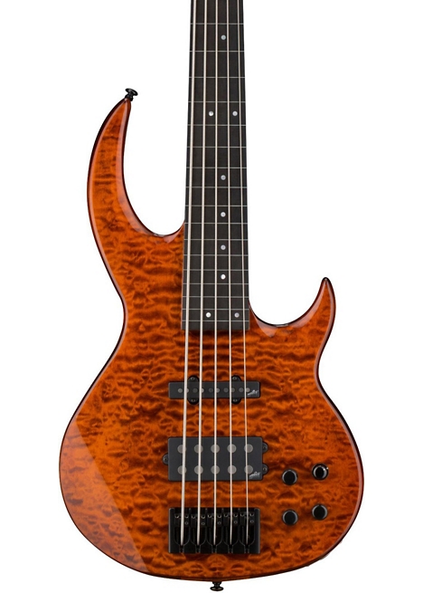 ESP LTD Bunny Brunel 5-String Electric Bass - Burnt Orange