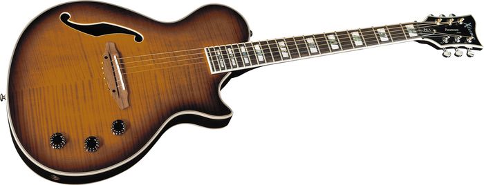 ESP Xtone PA-1 Paramount Series Semi-Acoustic Guitar Brown Sunburst