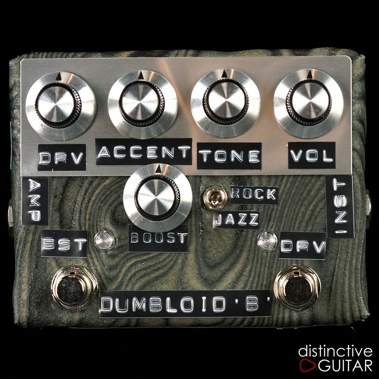 Shins Music Dumbloid Special Boost Overdrive Pedal Sukimo Leather Black Grain No.1224
