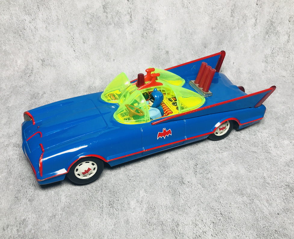 70s Aoshin Batmobile Vintage Tin Toy