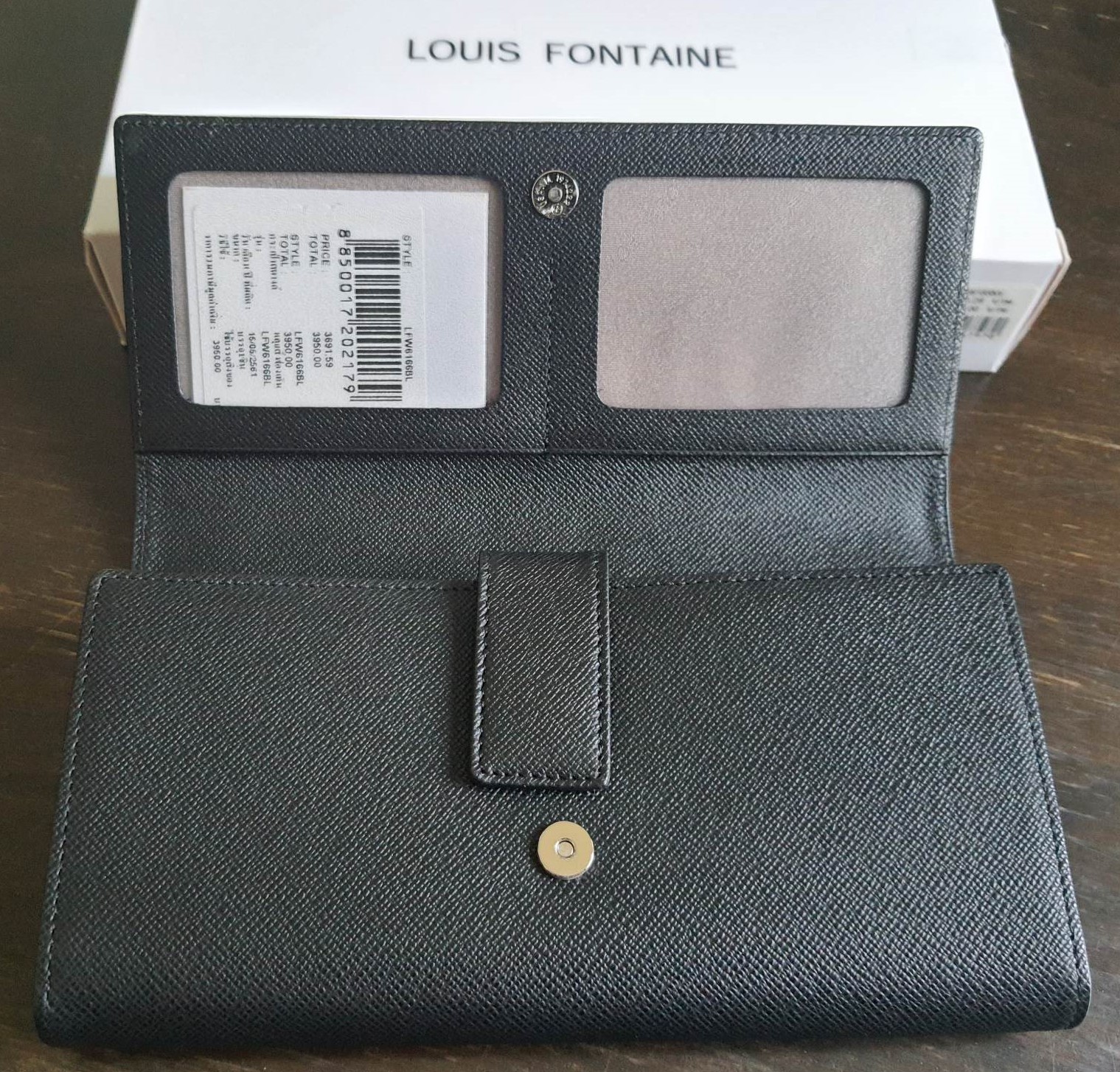 กระเป๋าสตางค์ LOUIS FONTAINE ดำ ใหม่ แท้