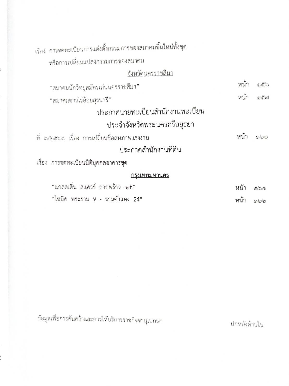 กฎหมายออกใหม่ ตอนที่ 43/67 ประกาศสมาคมการค้าฯ ที่ 12 - 18/2566 ประกาศศาลเยาวชนและครอบครัวจังหวัดฯ สมาคม - มูลนิธิ