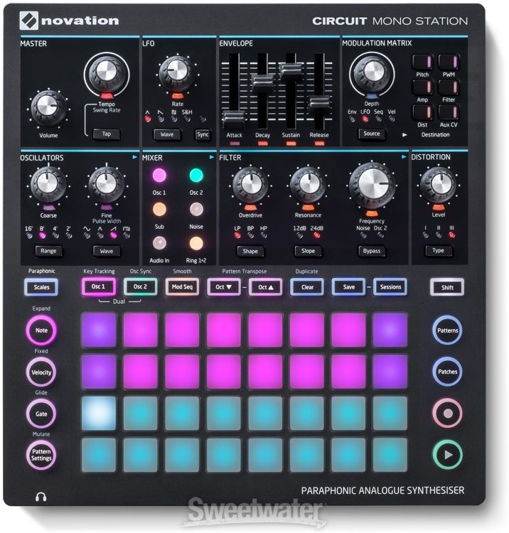 Novation Circuit Mono Station Paraphonic Analog Synthesizer and Sequencer