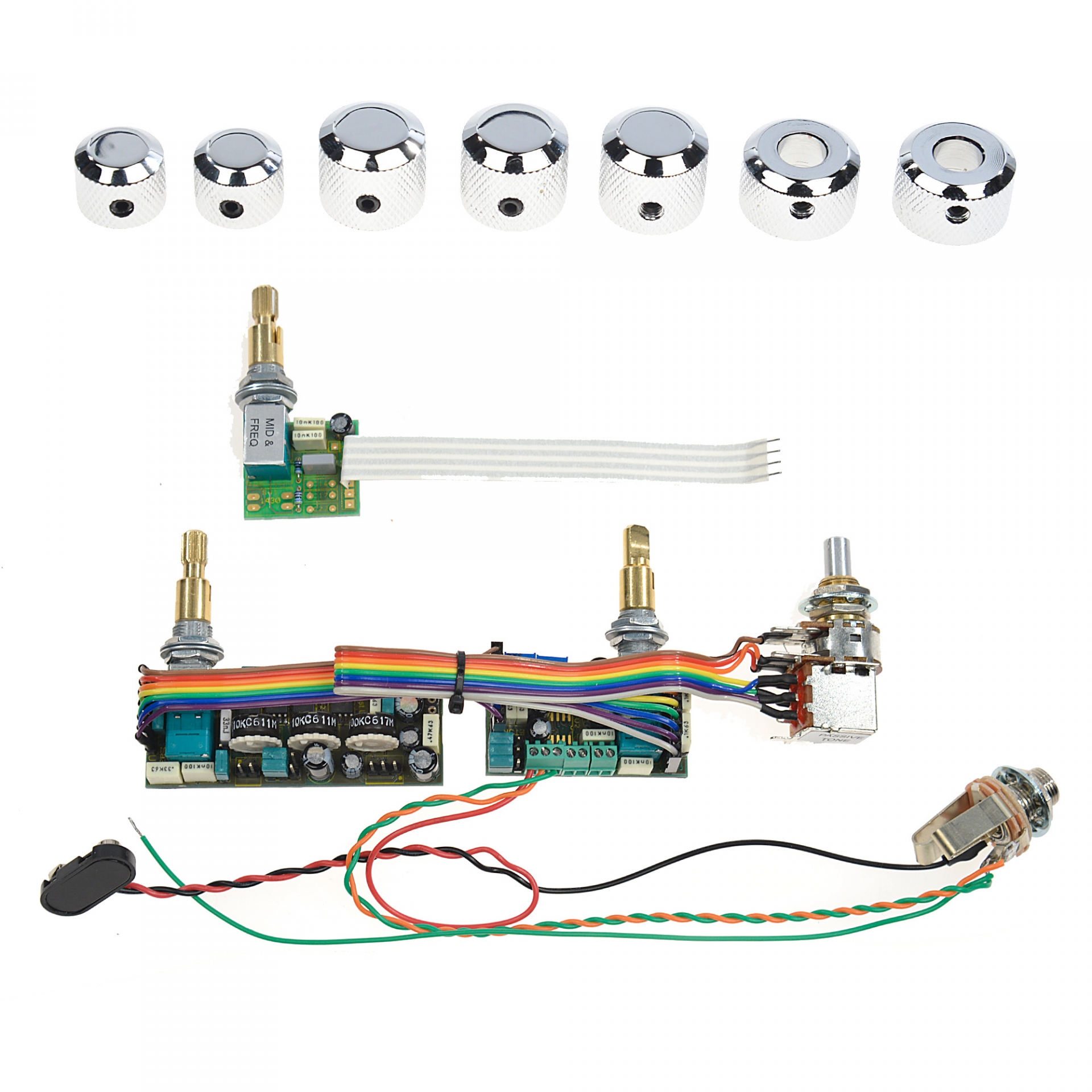 John East Uni-Pre 3-band 4 Knob Preamp (Chrome)