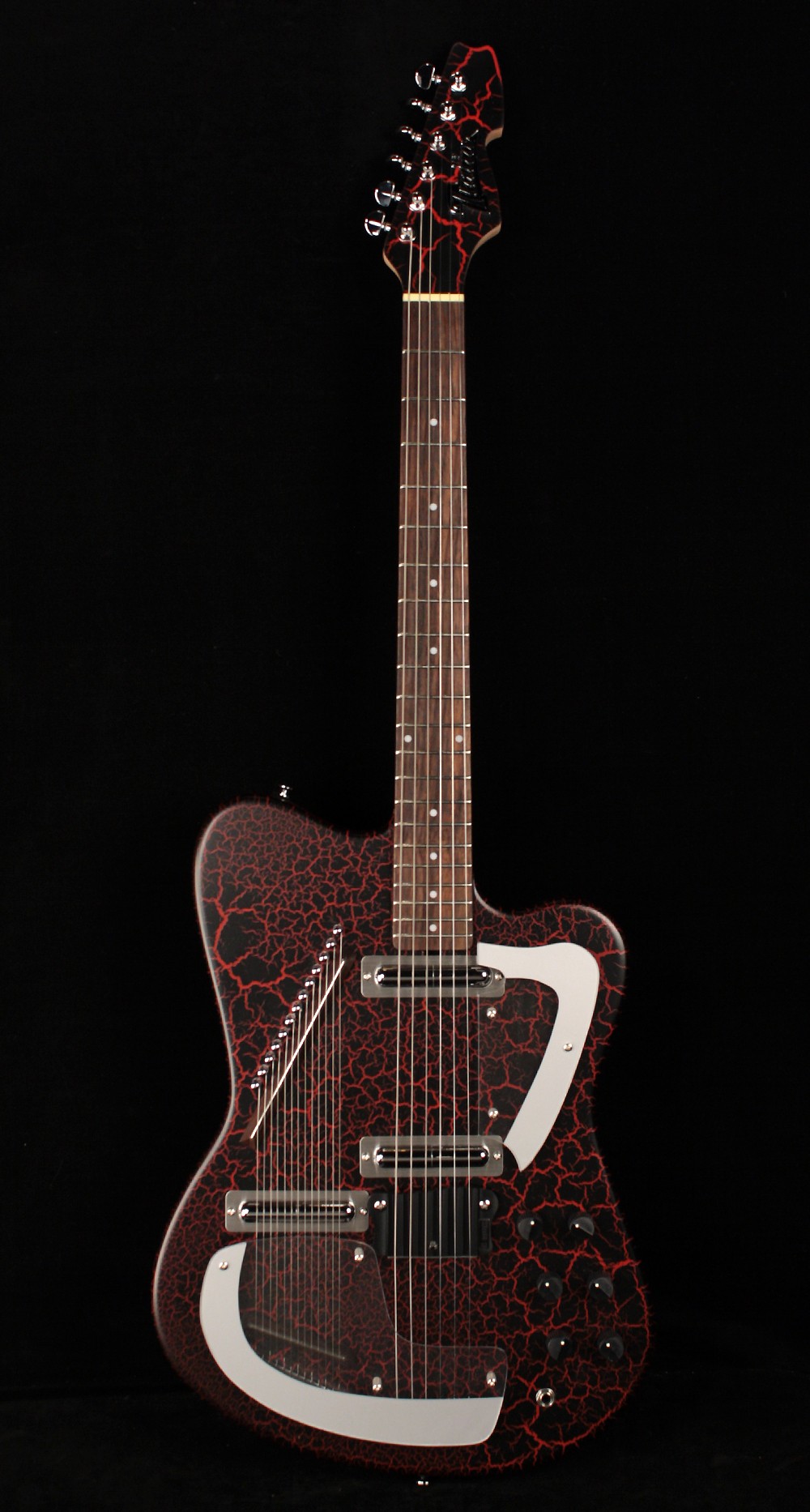 Italia Modena Sitar - Crackle Red
