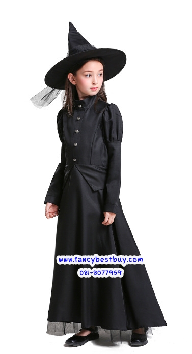 ชุดแฟนซีแม่มด The Wicked Witch of The West: The Wizard of OZ ชุดแฟนซีผู้หญิง ขนาด 120, 130, 140, 150