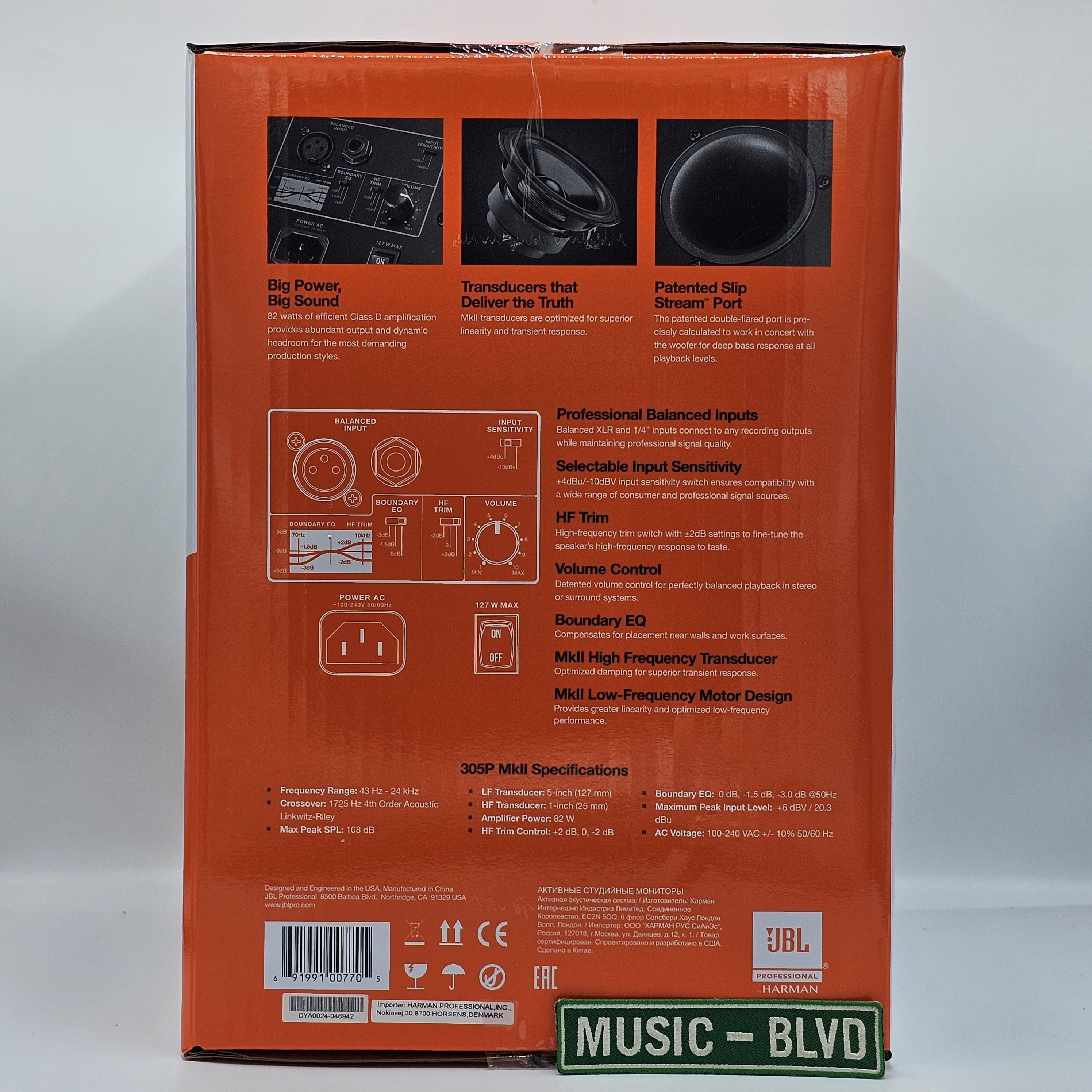 JBL 305P MkII Powered 5" Two-Way Studio Monitor