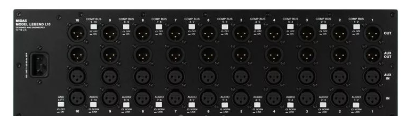 Midas L10 10-slot 500 Series Chassis