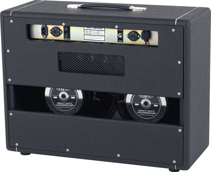 Hiwatt Studio Stage MKII 40W 2X12 Tube Guitar Combo Amp (Black)