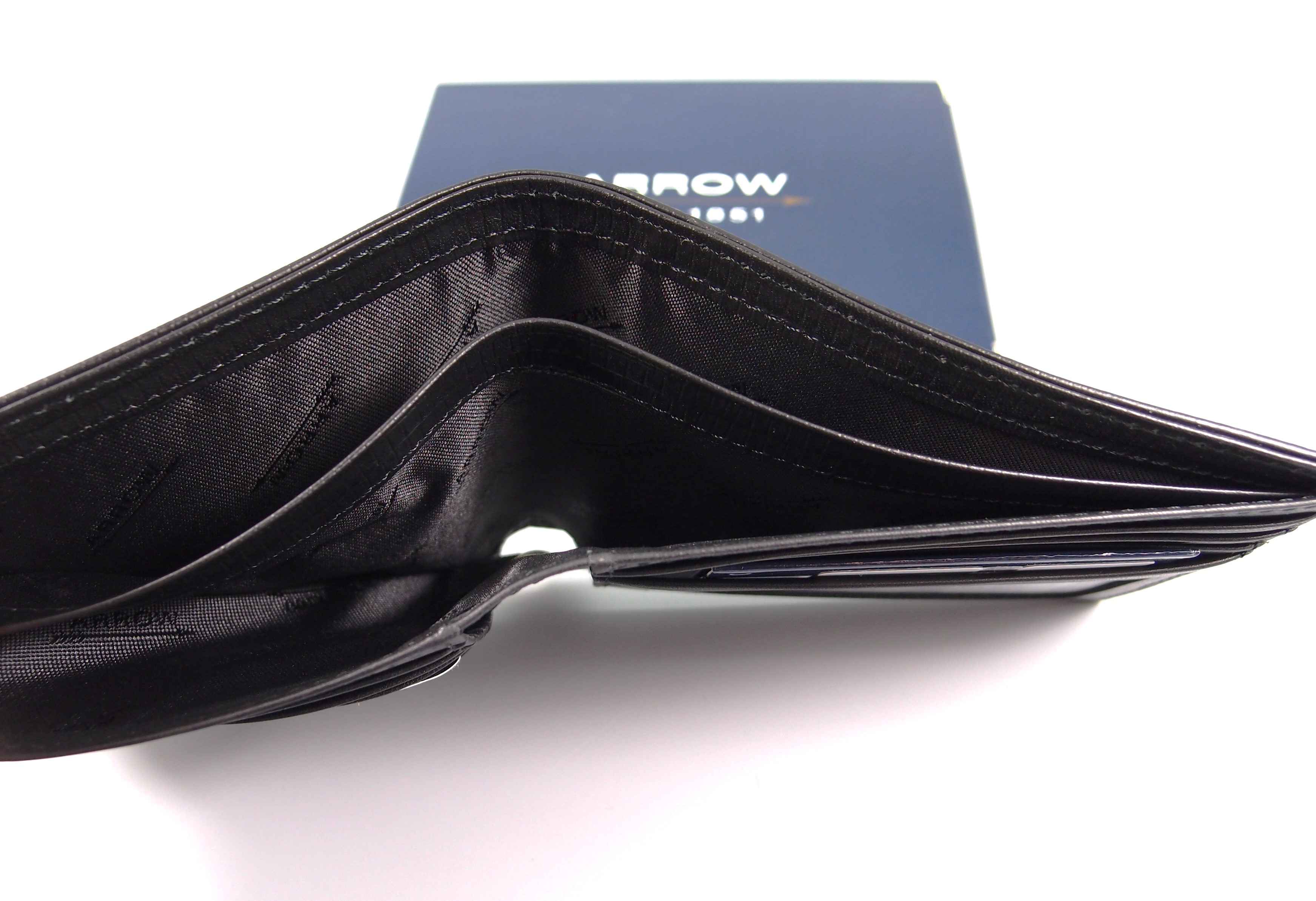 กระเป่าสตางค์ ARROW USA -1851 ดำคัตติ้ง ใหม่ แท้