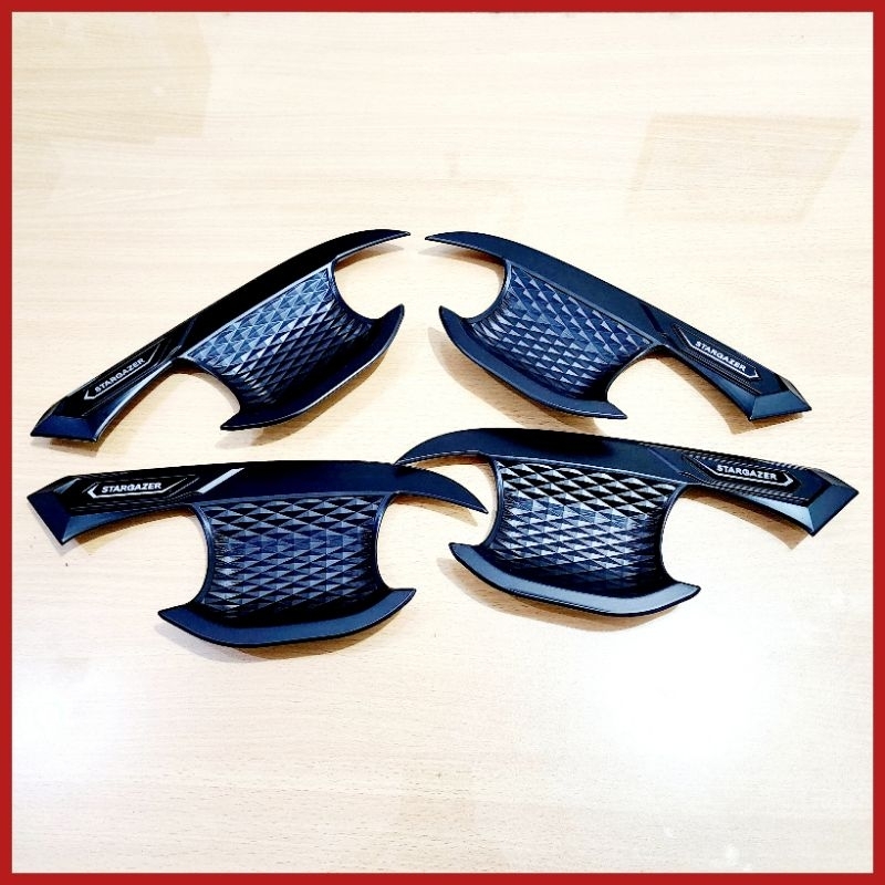 Hyundai Stargazer อุปกรณ์เสริม ครอบถัง มือจับประตูด้านนอก สีดำ Blacktivo