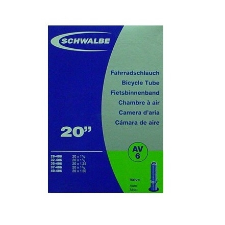 ยางใน Schwalbe AV6 20 x 1.1/8 - 1.50 จุ๊บใหญ่ 40mm