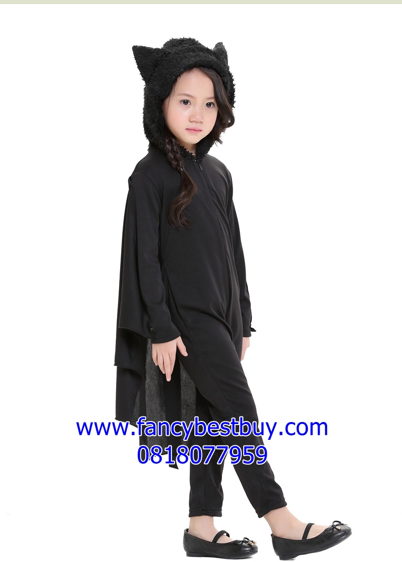 ชุดแฟนซีค้างคาว BAT COSTUME เป็นชุดแฟนซีสัตว์ ใช้ได้ทั้งเด็กชายและหญิง มี ขนาด S (100-115), M (115-130), L(130-140)